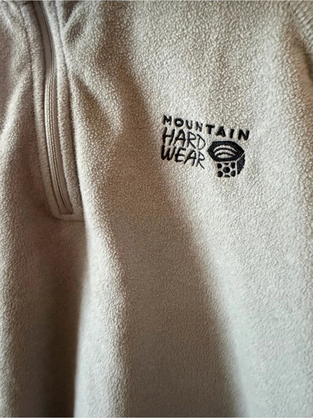 Mountain Hardwear Microchill 1/4 Zip Fleece Pullover Gray Medium EUC